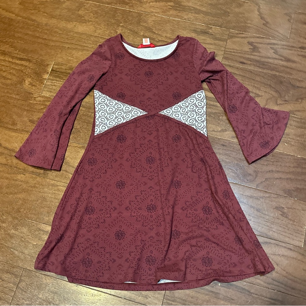 Girls 1st Kiss Garnet Stretch dress Size 14/16